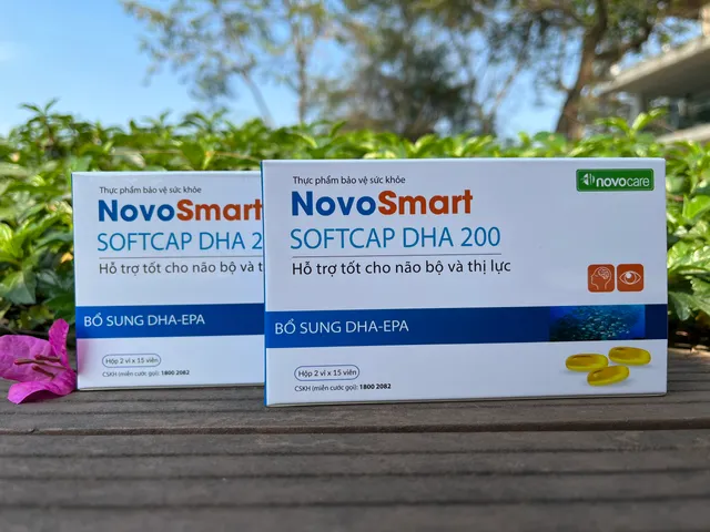 Viên Uống Bổ Não Và Mắt Novosmart Softcap DHA 200 - Hỗ Trợ Trí Nhớ & Thị Lực Cho Người Lớn & Trẻ Em, Dễ Nuốt, An Toàn