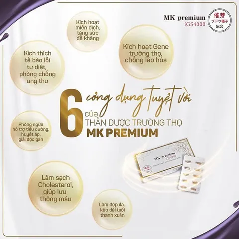 Viên Uống Fucoidan MK Premium iGS4000 - Hỗ Trợ Tăng Đề Kháng, Kích Hoạt Gene Trường Thọ, 30 Viên Dưỡng Sinh Khỏe Mạnh