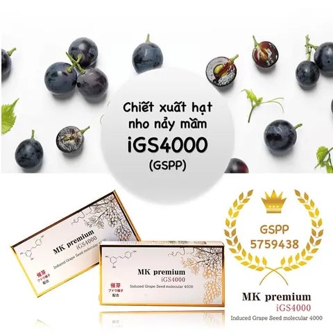 Viên Uống Fucoidan MK Premium iGS4000 - Hỗ Trợ Tăng Đề Kháng, Kích Hoạt Gene Trường Thọ, 30 Viên Dưỡng Sinh Khỏe Mạnh