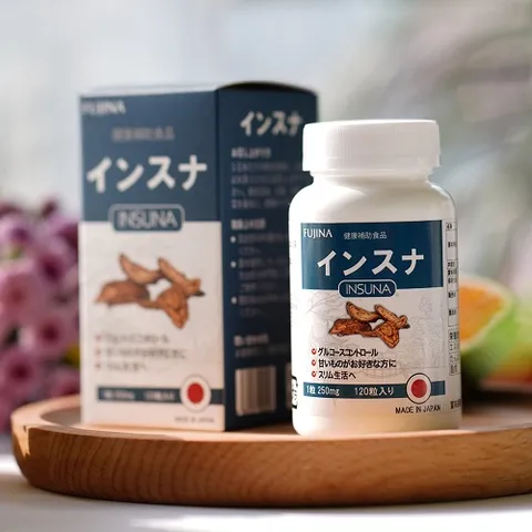 Viên Uống Hỗ Trợ Đường Huyết Fujina Insuna Nhật Bản - Cải Thiện Chỉ Số Đường Huyết, Hỗ Trợ Tiểu Đường, 120 Viên