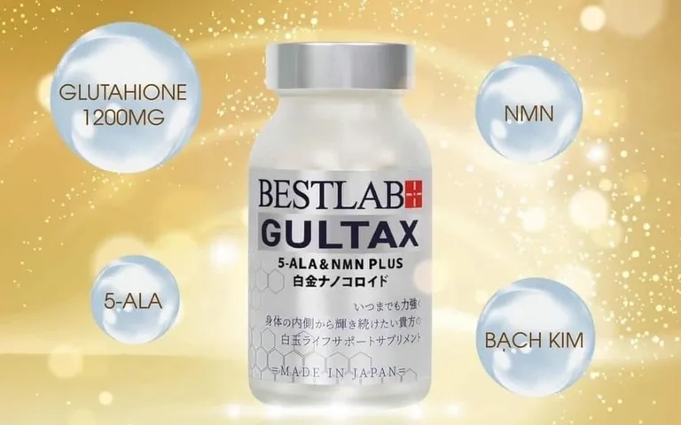 Viên Uống Trắng Da Bestlab Gultax Nhật Bản - Hỗ Trợ Nâng Tông, Làm Mờ Thâm Nám, Giúp Da Trắng Sáng Rạng Rỡ 90 Viên