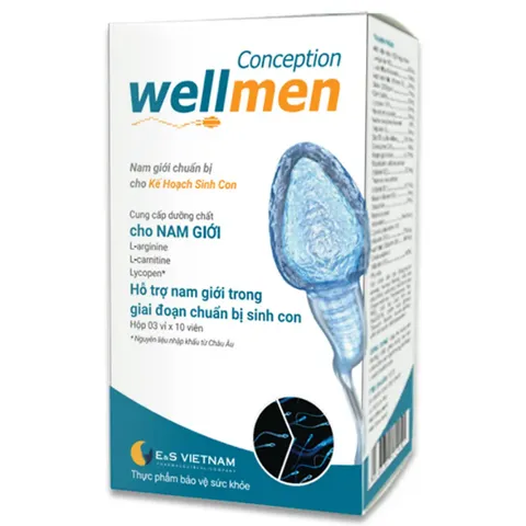 [Mã giảm giá lên tới 20%] Viên uống Wellmen Conception cho nam