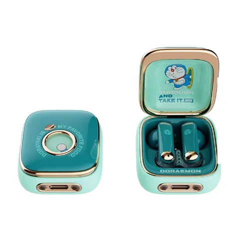 Tai Nghe Không Dây TWS Bluetooth Hình Doraemon Ver 2 - Âm Thanh Nổi, Cảm Ứng Thông Minh, Thiết Kế Đáng Yêu