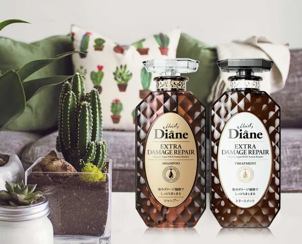 Cặp Dầu Gội Xả Moist Diane Extra Damage Repair 450ml - Phục Hồi Tóc Hư Tổn Nặng, Dưỡng Ẩm Chuyên Sâu, Bảo Vệ Màu Tóc