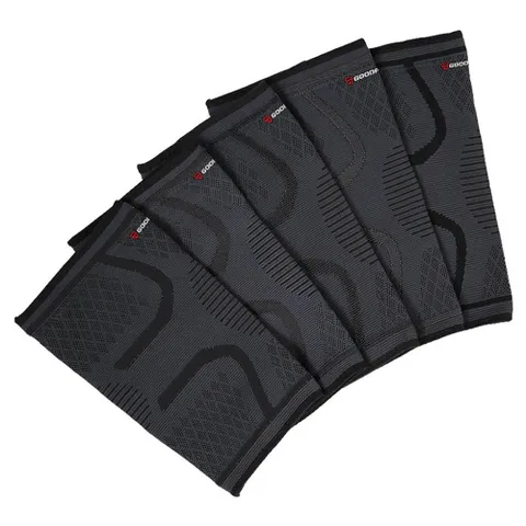 Băng Đầu Gối Thể Thao GoodFit GF518K - Đen - Bảo Vệ Chấn Thương Khi Tập Gym, Chơi Thể Thao, Dành Cho Nam Nữ