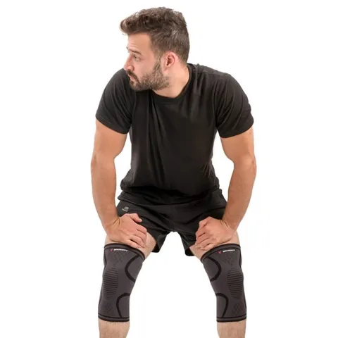 Băng Đầu Gối Thể Thao GoodFit GF518K - Đen - Bảo Vệ Chấn Thương Khi Tập Gym, Chơi Thể Thao, Dành Cho Nam Nữ