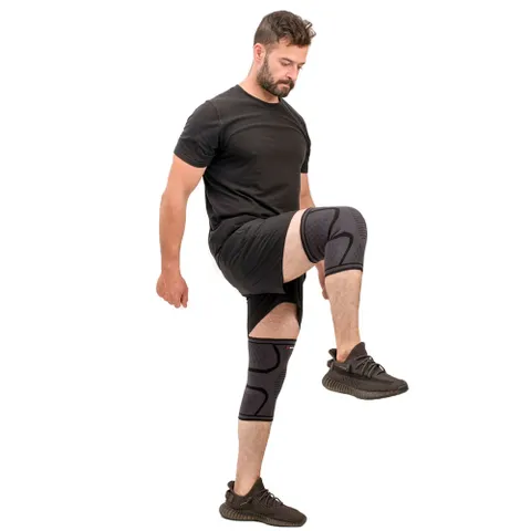 Băng Đầu Gối Thể Thao GoodFit GF518K - Đen - Bảo Vệ Chấn Thương Khi Tập Gym, Chơi Thể Thao, Dành Cho Nam Nữ