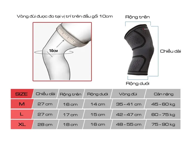 Băng Đầu Gối Thể Thao GoodFit GF518K - Đen - Bảo Vệ Chấn Thương Khi Tập Gym, Chơi Thể Thao, Dành Cho Nam Nữ