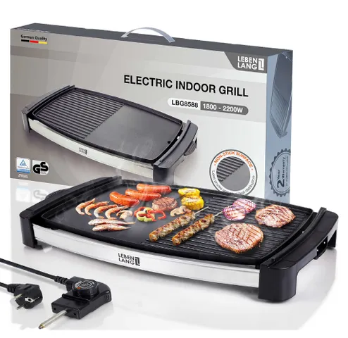 Bếp Nướng Điện Lebenlang LBG8588 Cao Cấp Không Khói - 5 Chế Độ Nhiệt, Bề Mặt Chống Dính, Tay Cầm Cách Nhiệt - Giao Hàng Toàn Quốc