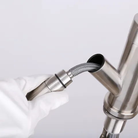 Bộ Vòi Rửa Chén Nóng Lạnh Inox 304 Kèm Vòi Xịt Dây Rút Hobby RCG - Sang Trọng, Tiện Dụng Cho Không Gian Bếp