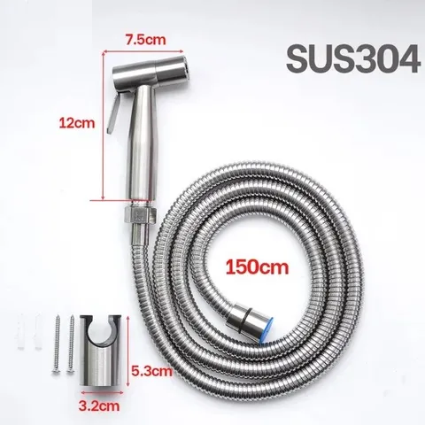 Bộ vòi xịt vệ sinh HOBBY Home Decor VSR1 - Dây sen dài, tăng áp lực nước mạnh mẽ, thiết bị gia đình tiện ích cho mọi nhà