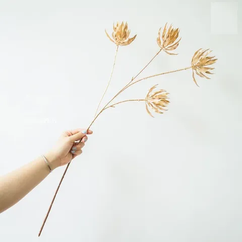 Cành Hoa Giả Ghome - Trang Trí Nhà Cửa Bắt Mắt, Hoa Sen Và Tú Cầu Bạc, Phụ Kiện Decor Nội Thất Rực Rỡ