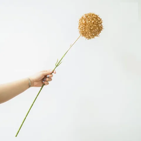 Cành Hoa Giả Ghome - Trang Trí Nhà Cửa Bắt Mắt, Hoa Sen Và Tú Cầu Bạc, Phụ Kiện Decor Nội Thất Rực Rỡ