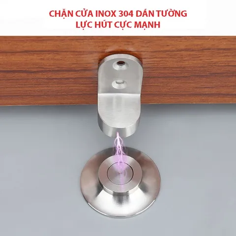 Chặn cửa Hobby Home Decor CC5 với keo dán 3M và đinh ốc - Lực hút nam châm siêu mạnh cho cửa gạch men và kính