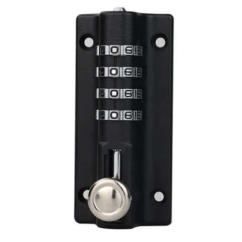 Chốt Cửa Ngang Có Mật Khẩu Hobby Home Decor LCK - Chắc Chắn, An Toàn Với Hợp Kim Kẽm, Hai Màu Trắng Đen Phù Hợp Nhiều Kiểu Cửa