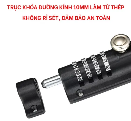 Chốt Cửa Ngang Có Mật Khẩu Hobby Home Decor LCK - Chắc Chắn, An Toàn Với Hợp Kim Kẽm, Hai Màu Trắng Đen Phù Hợp Nhiều Kiểu Cửa