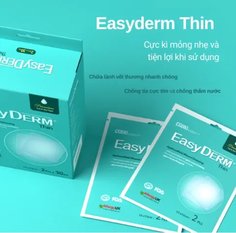 Băng Dán Y Tế CGBIO Easyderm Beauty Thin Hàn Quốc - Siêu Mỏng, Chống Nước, Bảo Vệ Vết Thương Hở, Ngăn Tia UV