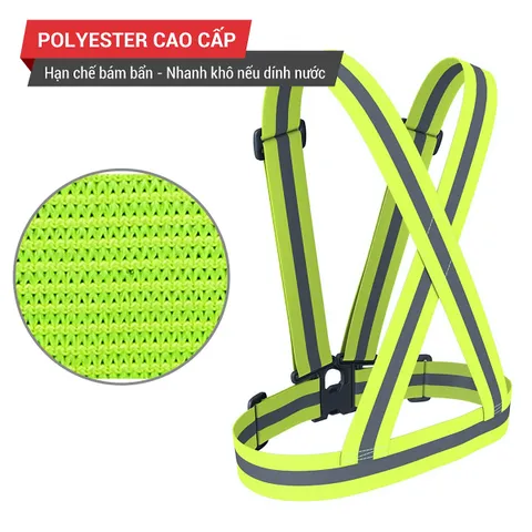 Dây đai phản quang chạy bộ, đạp xe GoodFit GF04RA - Bảo vệ an toàn với phản quang ban đêm, dụng cụ thể thao lý tưởng cho người yêu thể thao