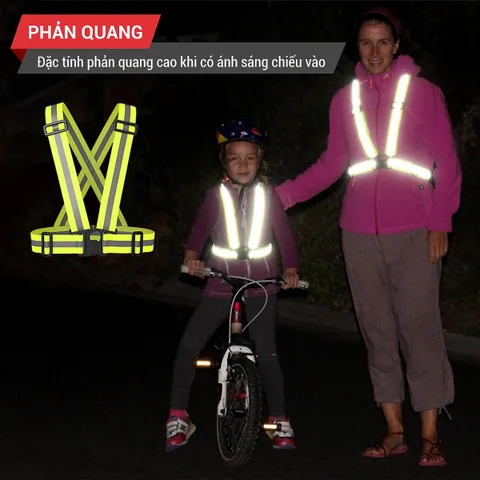 Dây đai phản quang chạy bộ, đạp xe GoodFit GF04RA - Bảo vệ an toàn với phản quang ban đêm, dụng cụ thể thao lý tưởng cho người yêu thể thao