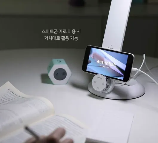 Đèn Học Chống Cận Kiêm Sạc Không Dây Mooas - Đèn Bàn Thông Minh Sạc Qi, Điều Chỉnh Độ Sáng, Thảo Sát Mắt Thoải Mái
