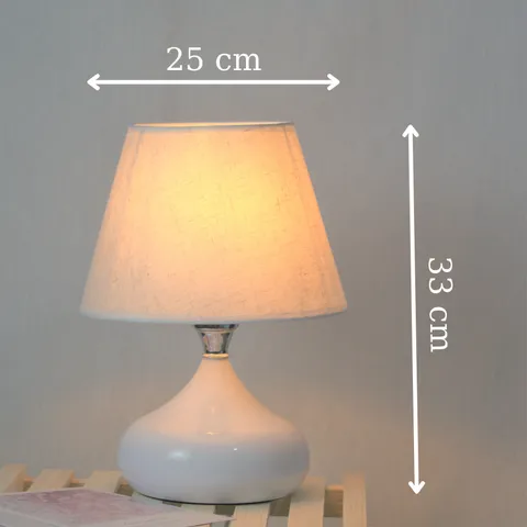 Đèn Ngủ Để Bàn HUTA T4 - Thân Thép Chỉnh Sáng Hiện Đại, Ánh Sáng Vàng Dịu Mắt, Phù Hợp Trang Trí Nội Thất