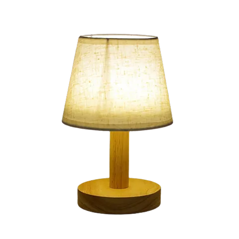 Đèn Ngủ Để Bàn Huta Light For Life G9 Vintage - Ánh Sáng Vàng Dịu Nhẹ, Chao Vải Lanh, Thiết Kế Thanh Lịch Làm Đẹpkhông Gian Phòng Ngủ