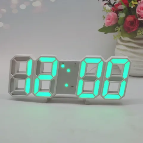 Đồng hồ LED 3D Treo Tường & Để Bàn Jiashi DHL02 - Thiết Kế Hiện Đại, Hiển Thị Thời Gian, Ngày Tháng & Nhiệt Độ, Phù Hợp Trang Trí Nội Thất
