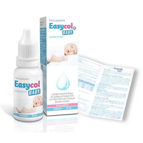 Enzym Lactase Easycol Baby 15ml - Hỗ Trợ Cải Thiện Tiêu Hóa Cho Trẻ Sơ Sinh & Trẻ Nhỏ, Giúp Hấp Thụ Đường Lactose Tốt Hơn