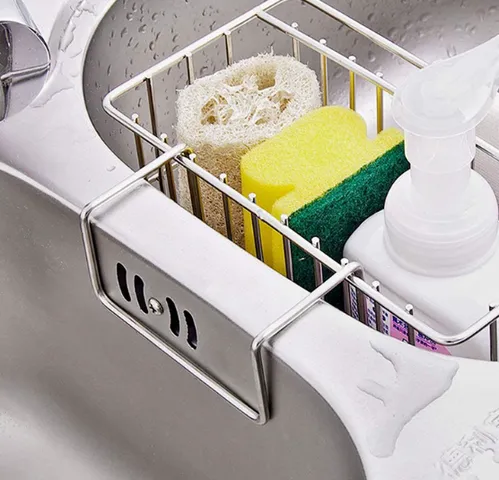 Kệ Rổ Đựng Đồ Rửa Chén Inox 304 Không Gỉ - Thiết Kế Tiết Kiệm Không Gian Hobby Home Decor MTB1