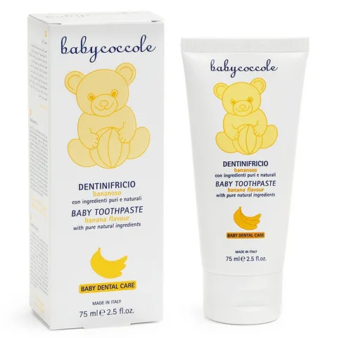Kem Đánh Răng Babycoccole Hỗ Trợ Ngăn Ngừa Sâu Răng Cho Bé 12M+ - Hương Trái Cây Ngọt Ngào, An Toàn Khi Nuốt