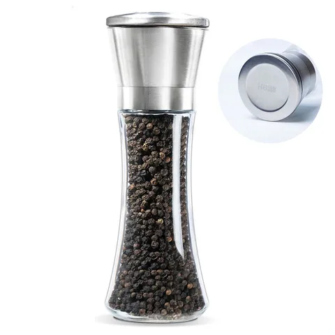 Lọ Xay Tiêu Tay Vặn Hobby Home Decor XT - Thủy Tinh Chắc Chắn, Thiết Kế Tiện Dụng, Lưỡi Nghiền Sứ, Phụ Kiện Nhà Bếp Cao Cấp