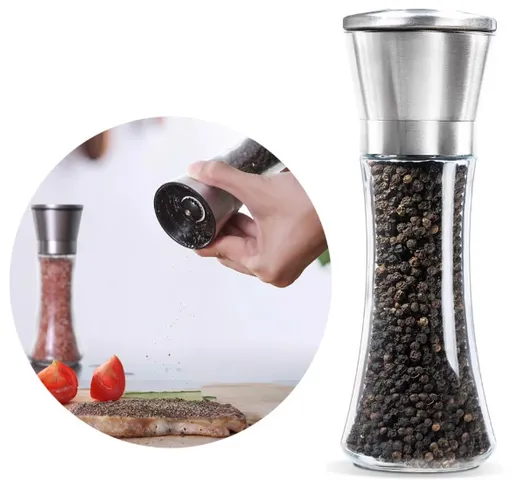 Lọ Xay Tiêu Tay Vặn Hobby Home Decor XT - Thủy Tinh Chắc Chắn, Thiết Kế Tiện Dụng, Lưỡi Nghiền Sứ, Phụ Kiện Nhà Bếp Cao Cấp