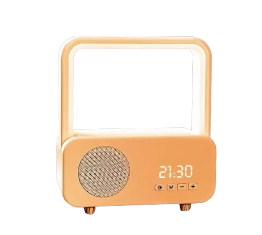 Loa Bluetooth 3 in 1 Onefire - Kết Hợp Đồng Hồ và Đèn Ngủ Kiểu Cổ Điển - Thiết Kế Sang Trọng, Âm Thanh Sống Động