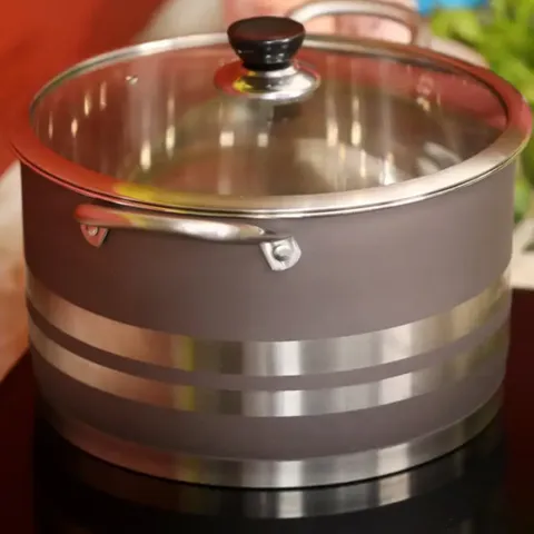 Nồi inox luộc gà Chefman CM-930 size 30cm cao cấp - Nồi nấu ăn hiện đại, tiết kiệm điện, chất liệu inox bóng đẹp, dễ vệ sinh
