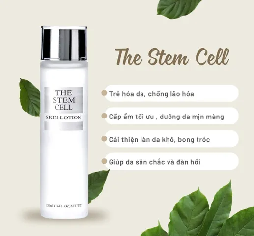 Nước Hoa Hồng Tế Bào Gốc The Stem Cell Skin Lotion - Dưỡng Ẩm, Làm Sáng Da, Phục Hồi Tổn Thương, Chai 120ml