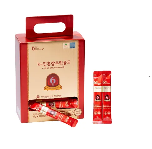 Nước Hồng Sâm Cô Đặc K-Jin Gold - Sản phẩm bồi bổ sức khỏe từ hồng sâm 6 năm tuổi, hỗ trợ ăn ngon, ngủ tốt, hộp 10/30/100 gói.
