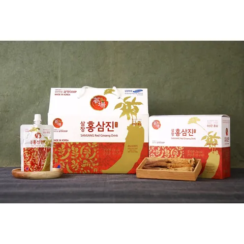 Nước Hồng Sâm Nguyên Chất Samjang Hàn Quốc - Hộp 30 Gói Bổ Sung Sức Khỏe, Tăng Cường Sinh Lực và Đẹp Da