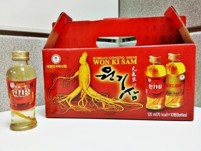 Nước Sâm Tươi Nguyên Củ Won Ki Sam - Thức Uống Bồi Bổ Sức Khỏe Hàn Quốc, Giải Khát Tăng Cường Đề Kháng, 120ml x 10 Chai