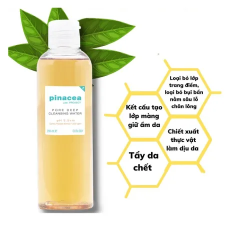 Nước Tẩy Trang Pinacea Pore Deep Cleansing 200ml - Nước Tẩy Trang Giúp Sạch Lớp Trang Điểm Và Dưỡng Ẩm Da Hàn Quốc