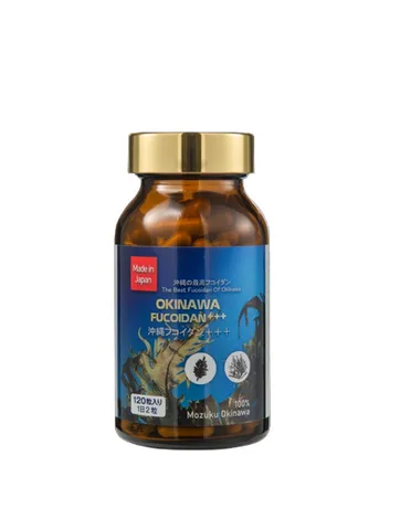 Okinawa Fucoidan +++ - Viên Uống Tảo Nâu Hỗ Trợ Tăng Cường Đề Kháng, Bảo Vệ Sức Khỏe Gan - Hỗ Trợ Miễn Dịch Từ Tảo Mekabu và Mozuku
