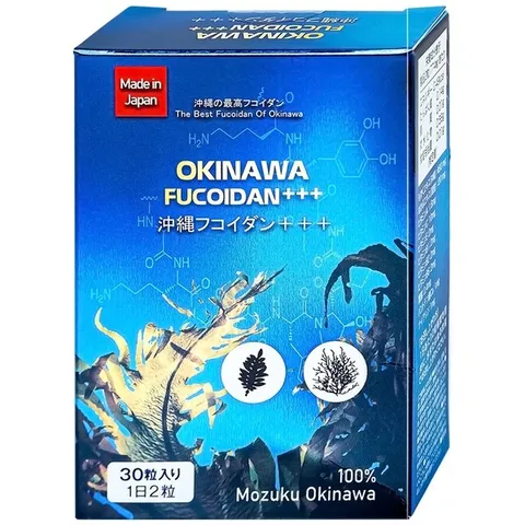 Okinawa Fucoidan +++ - Viên Uống Tảo Nâu Hỗ Trợ Tăng Cường Đề Kháng, Bảo Vệ Sức Khỏe Gan - Hỗ Trợ Miễn Dịch Từ Tảo Mekabu và Mozuku