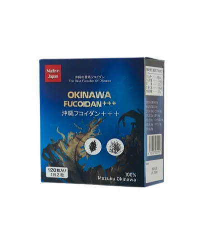 Okinawa Fucoidan +++ - Viên Uống Tảo Nâu Hỗ Trợ Tăng Cường Đề Kháng, Bảo Vệ Sức Khỏe Gan - Hỗ Trợ Miễn Dịch Từ Tảo Mekabu và Mozuku