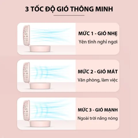 Quạt Mini Phun Sương Kết Hợp Đèn Ngủ Jiashi QMN03 - Quạt Cầm Tay Đa Năng Xông Tinh Dầu Nhiều Màu Sắc, 3 Tốc Độ Gió