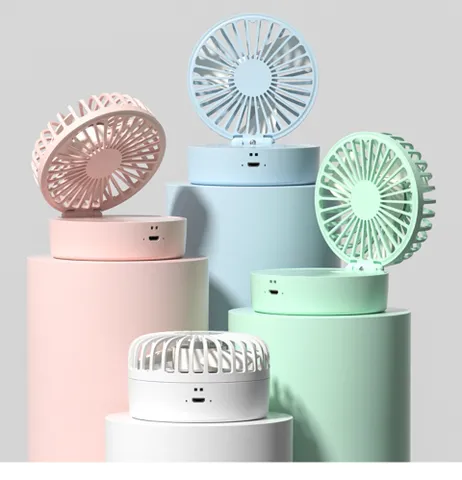 Quạt Mini Phun Sương Kết Hợp Đèn Ngủ Jiashi QMN03 - Quạt Cầm Tay Đa Năng Xông Tinh Dầu Nhiều Màu Sắc, 3 Tốc Độ Gió