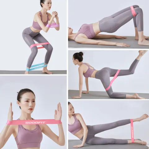 Set 5 Dây Thun Kháng Lực Mini Band GoodFit GF911MB - Hỗ Trợ Tăng Cơ & Giảm Mỡ, Chất Liệu Latex Bền Bỉ, Phù Hợp Mọi Cấp Độ Tập Luyện