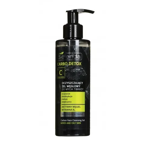 Sữa Rửa Mặt Bielenda Carbon Detox 195g - Thanh Lọc Da, Ngăn Ngừa Mụn, Làn Da Sạch Sẽ và Sảng Khoái