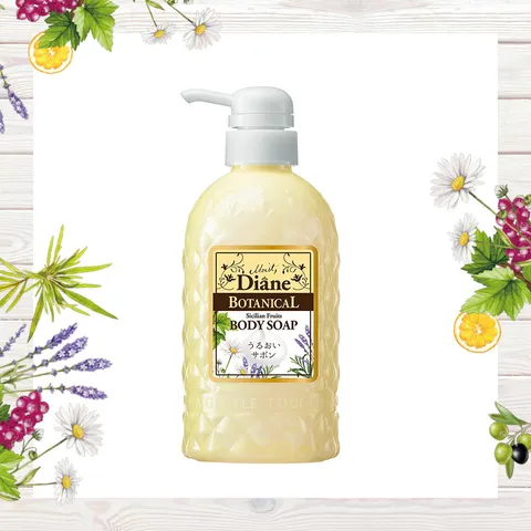 Sữa Tắm Dưỡng Da Moist Diane Botanical Sicilian Fruits 500ml - Chiết Xuất Tự Nhiên, Phù Hợp Với Da Nhạy Cảm, Làm Sạch & Dưỡng Ẩm