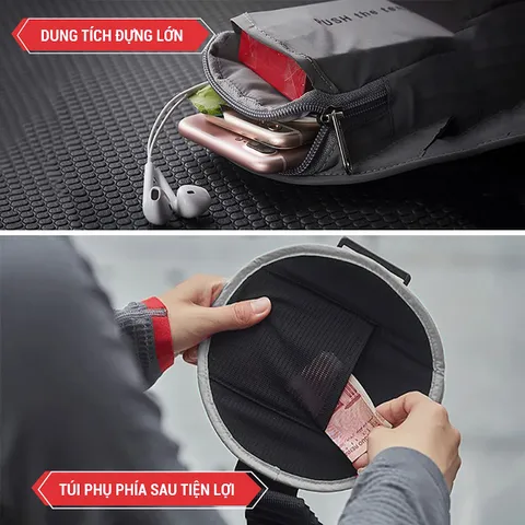 Túi Đeo Điện Thoại Chạy Bộ Phản Quang GoodFit GF201RA - Đa Năng Cho Tập Luyện, Chống Thấm, Dùng Được Mọi Điện Thoại