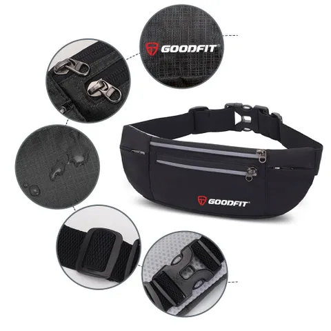 Túi Đeo Hông Chạy Bộ GoodFit GF108RB - Ngăn Đựng Nước và Điện Thoại Thông Minh, Dụng Cụ Thể Thao Tiện Lợi cho Người Chạy