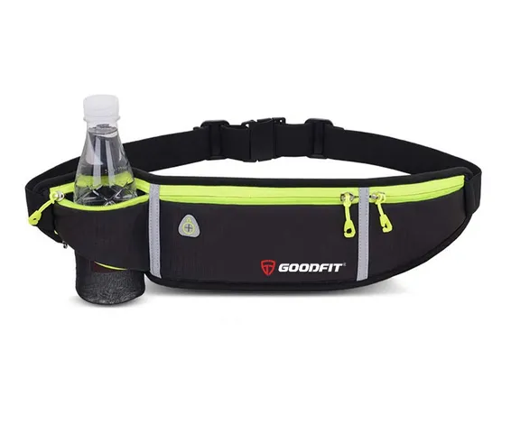 Túi Đeo Hông Chạy Bộ GoodFit GF106RB - Túi Đeo Bụng Thể Thao Unisex Chống Thấm Nước, Ngăn Đựng Chai Nước và Tai Nghe